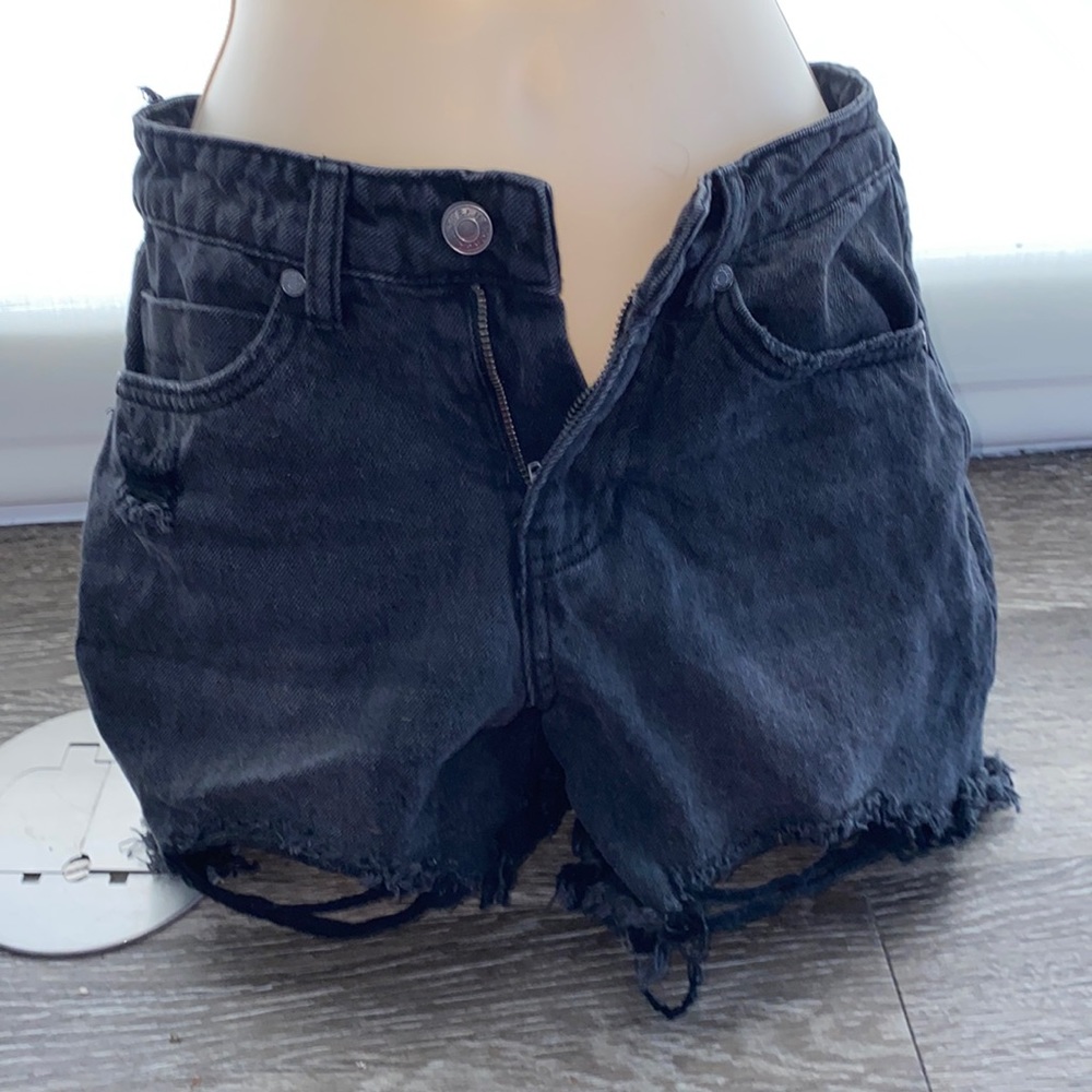 Black fashion shorts